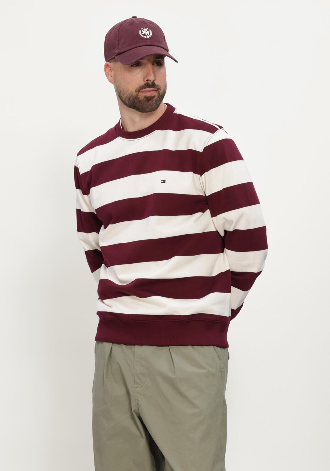 Bordeaux TOMMY HILFIGER Sweater ESSENTIAL TERRY CREWNECK