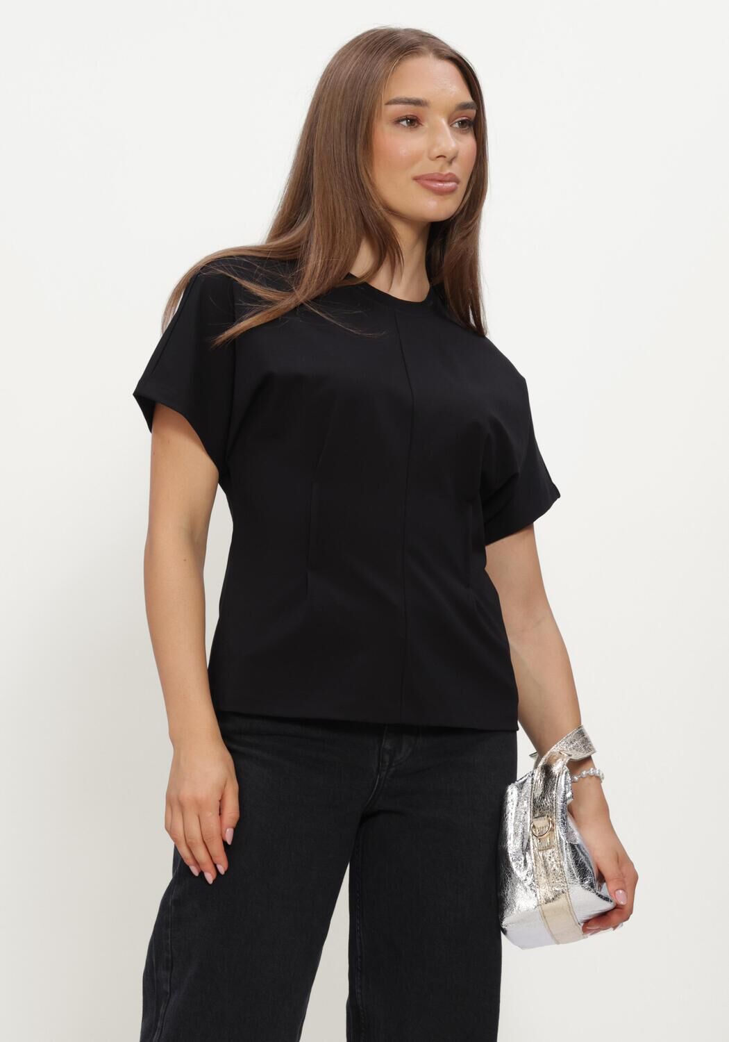 Zwarte SELECTED WOMEN Top SLWERA SS TOP - large