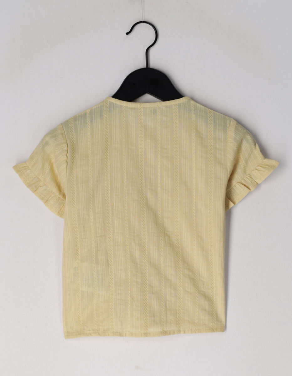 DAILY7 Haut RUFFLE SHIRT en beige - large