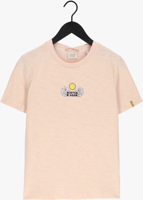 SCOTCH & SODA T-shirt REGULAR-FIT ORGANIC COTTON T-SHIRT WITH GRAPHICS La pêche - large