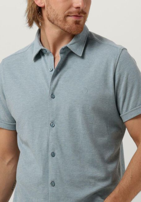 DSTREZZED Chemise décontracté KIRK SHIRT MELANGE PIQUE SS en bleu - large