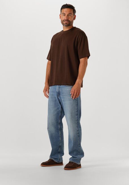 Bruine SELECTED HOMME T-shirt SLHLOOSEOSCAR SS O-NECK TEE NOOS - large