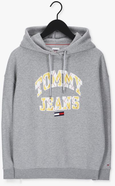 TOMMY JEANS Chandail TJW OVRSZD COLLEGE ARGYLE HOODIE Gris clair - large