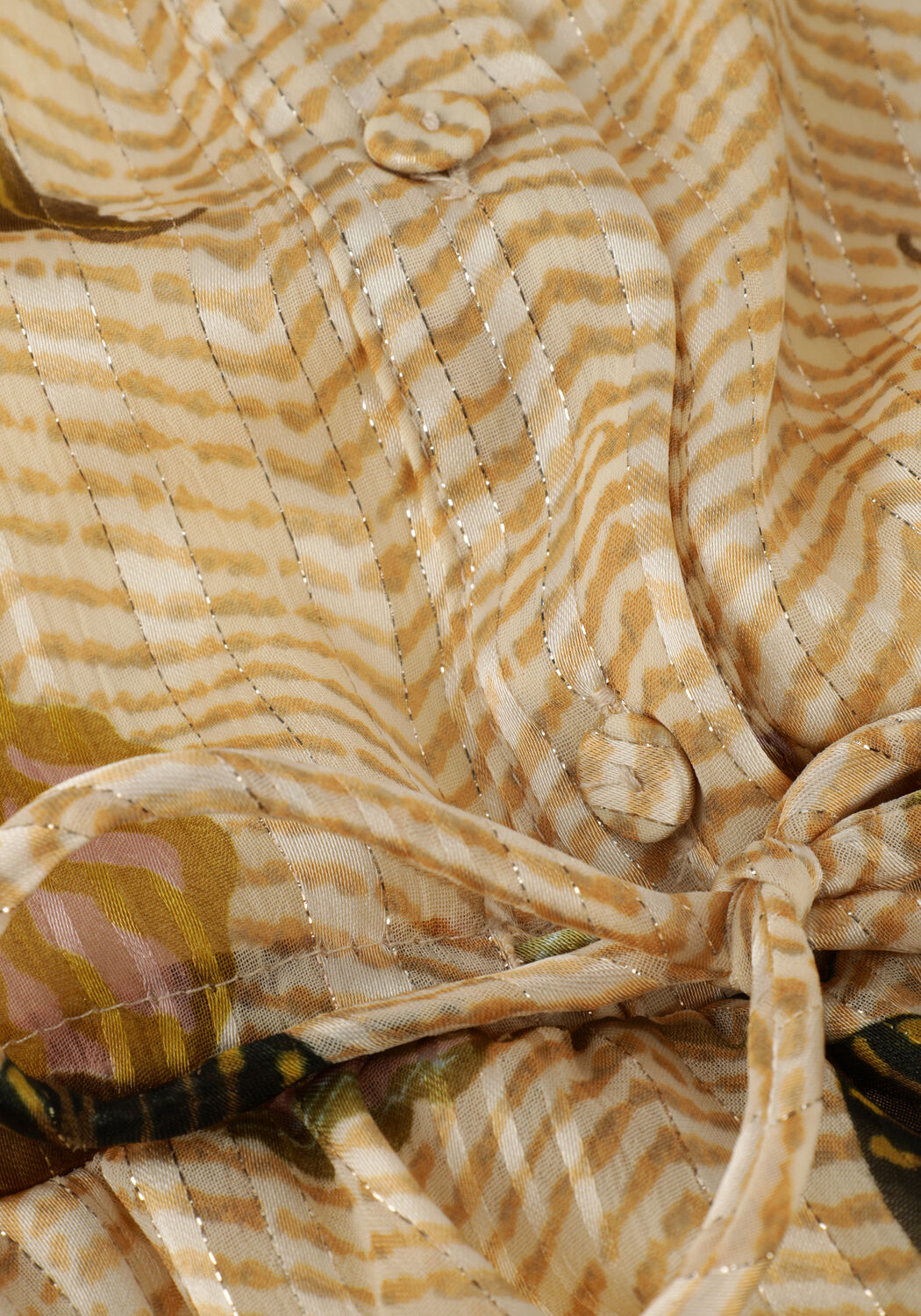 SECOND FEMALE Robe midi BREZZA DRESS Blanc - large