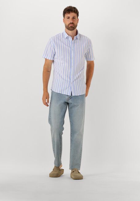 Blauwe SELECTED HOMME Casual overhemd SLHREG-SUN SHIRT SS NOOS - large