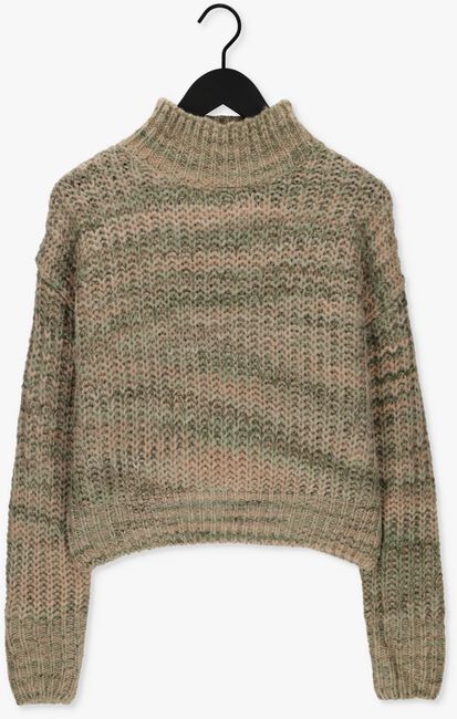 ANOTHER LABEL Pull DYLAN KNITTED PULL L/S en vert - large