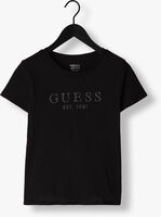 GUESS T-shirt SS GUESS 1981 CRYSTAL EASY TEE en noir
