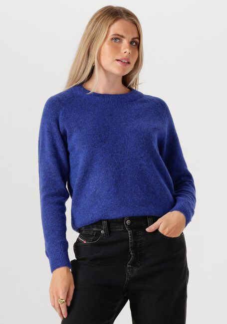 Blauwe SELECTED FEMME Trui SLFLULU LS KNIT O-NECK - large