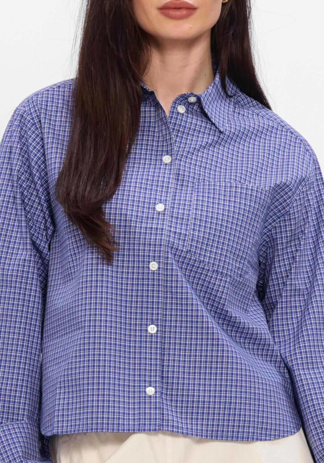 Blauwe ENVII  ENWEB LS SHORT SHIRT CH 7354 - large