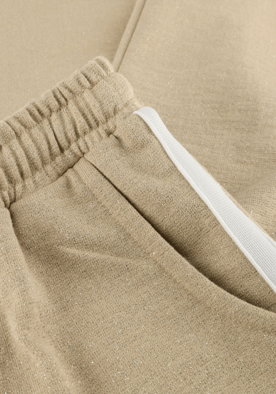 Beige DAILY7 Broeken/jumpsuits WIDE PANTS SWEAT GLITTER - large