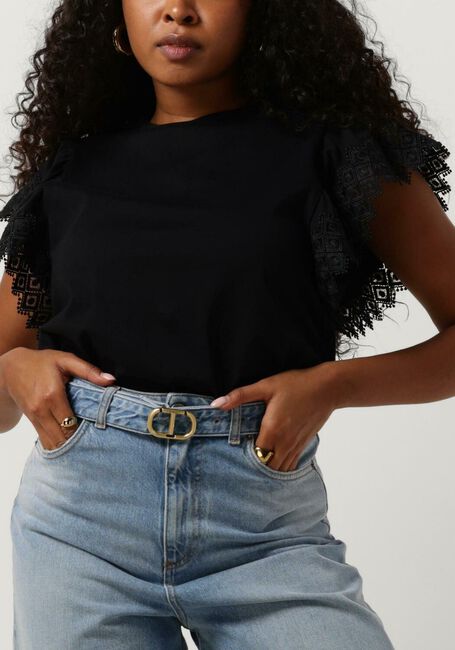 TWINSET MILANO T-shirt KNITTED BLOUSE en noir - large