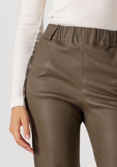 STUDIO AR Pantalon large AILIS STRETCH PLONGE en taupe - large