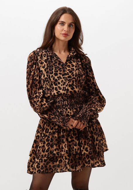 Bruine JANICE Mini jurk ARI - large