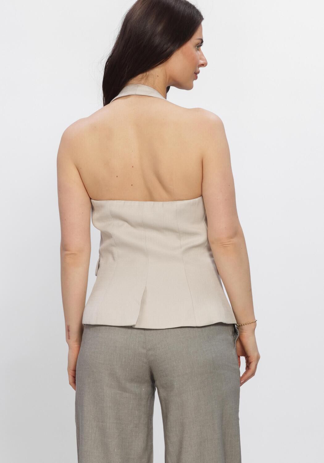 Beige Y.A.S. Gilet YASMILDA SL VEST - large