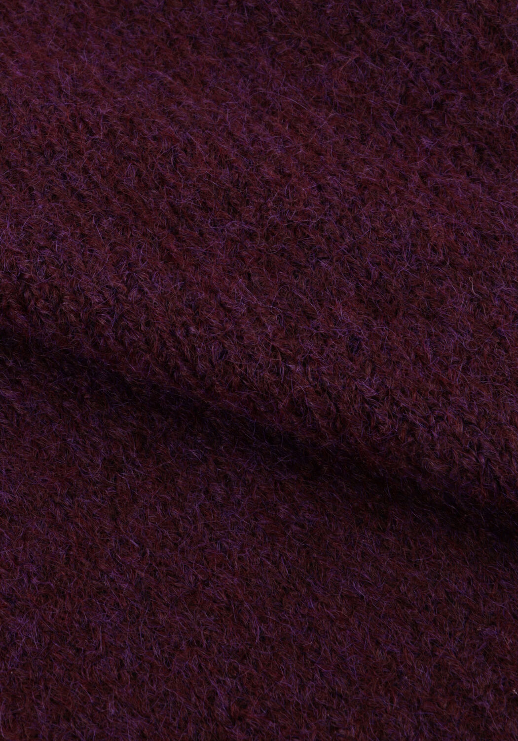 SUMMUM Gilet PUFF SLEEVE CARDIGAN COZY MELANGE KNIT Bordeaux - large