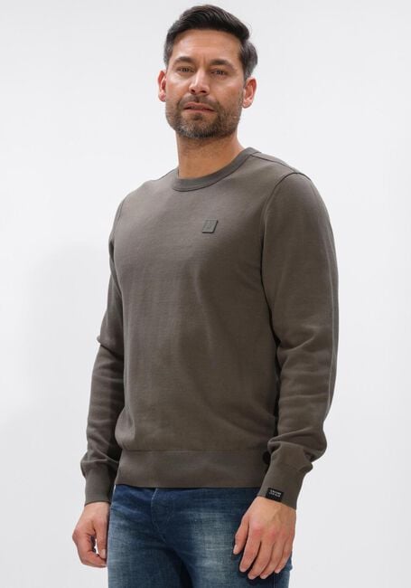 Olijf BUTCHER OF BLUE Trui CLIFDEN CO CREW - large