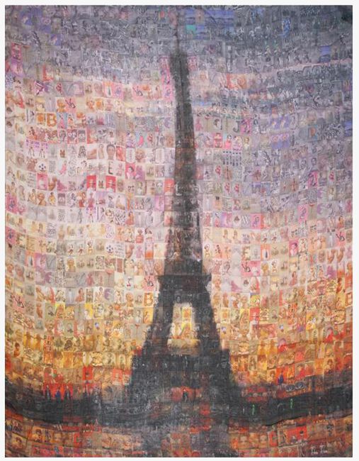 MEREL BY FREDERIEK Foulard PARIS SCARF en multicolore - large