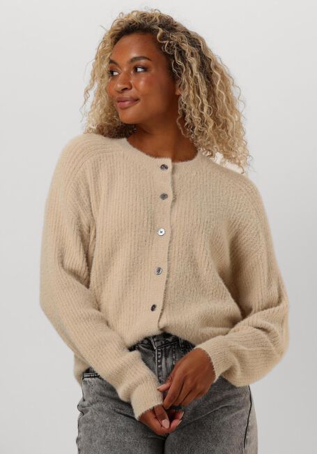 RUBY TUESDAY Gilet VANCE FLUFFY CARDIGAN en beige - large