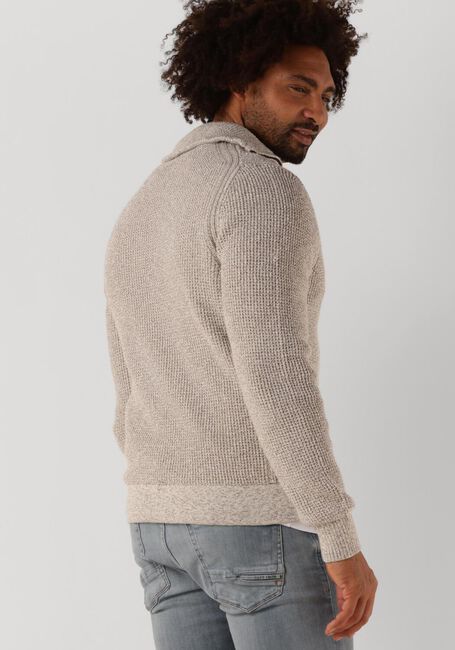 CAST IRON Pull HALF ZIP COLLAR COTTON HALF ZIP en beige - large