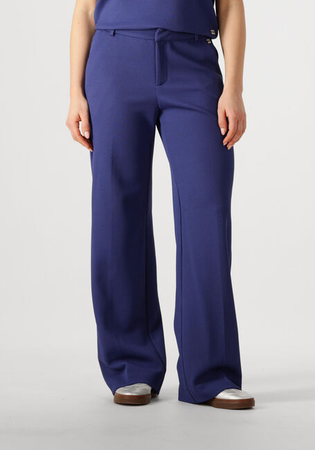 Donkerblauwe POM AMSTERDAM Pantalon WIDE LEG PANTS SAPPHIRE - large