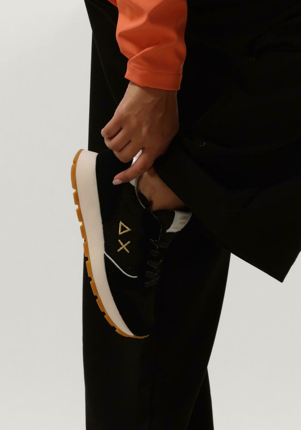 SUN68 Baskets basses ALLY GLITTER en noir - large