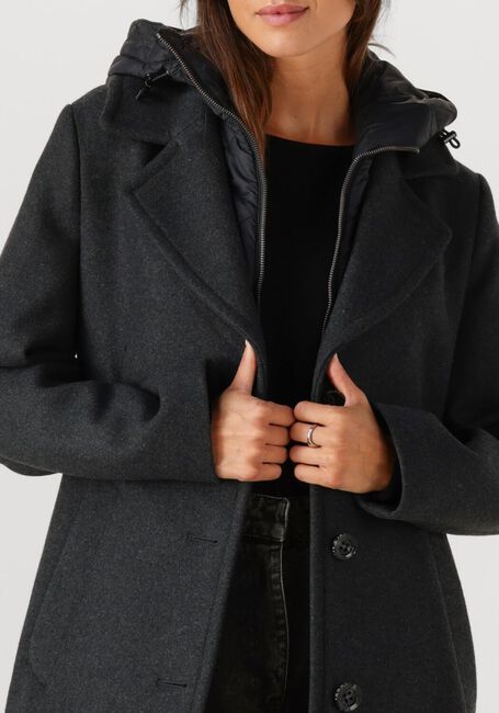 Zwarte BEAUMONT Gewatteerde jas CAMERON COAT - large