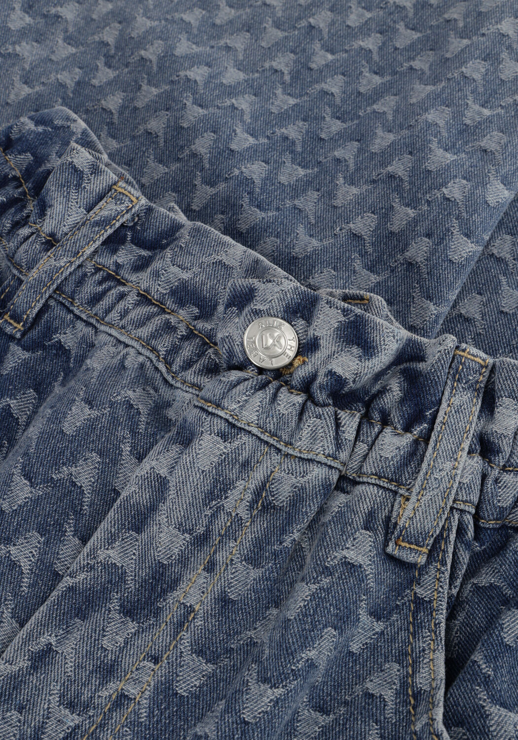 ALIX THE LABEL Wide jeans LADIES WOVEN BULL JACQUARD DENIM en bleu - large