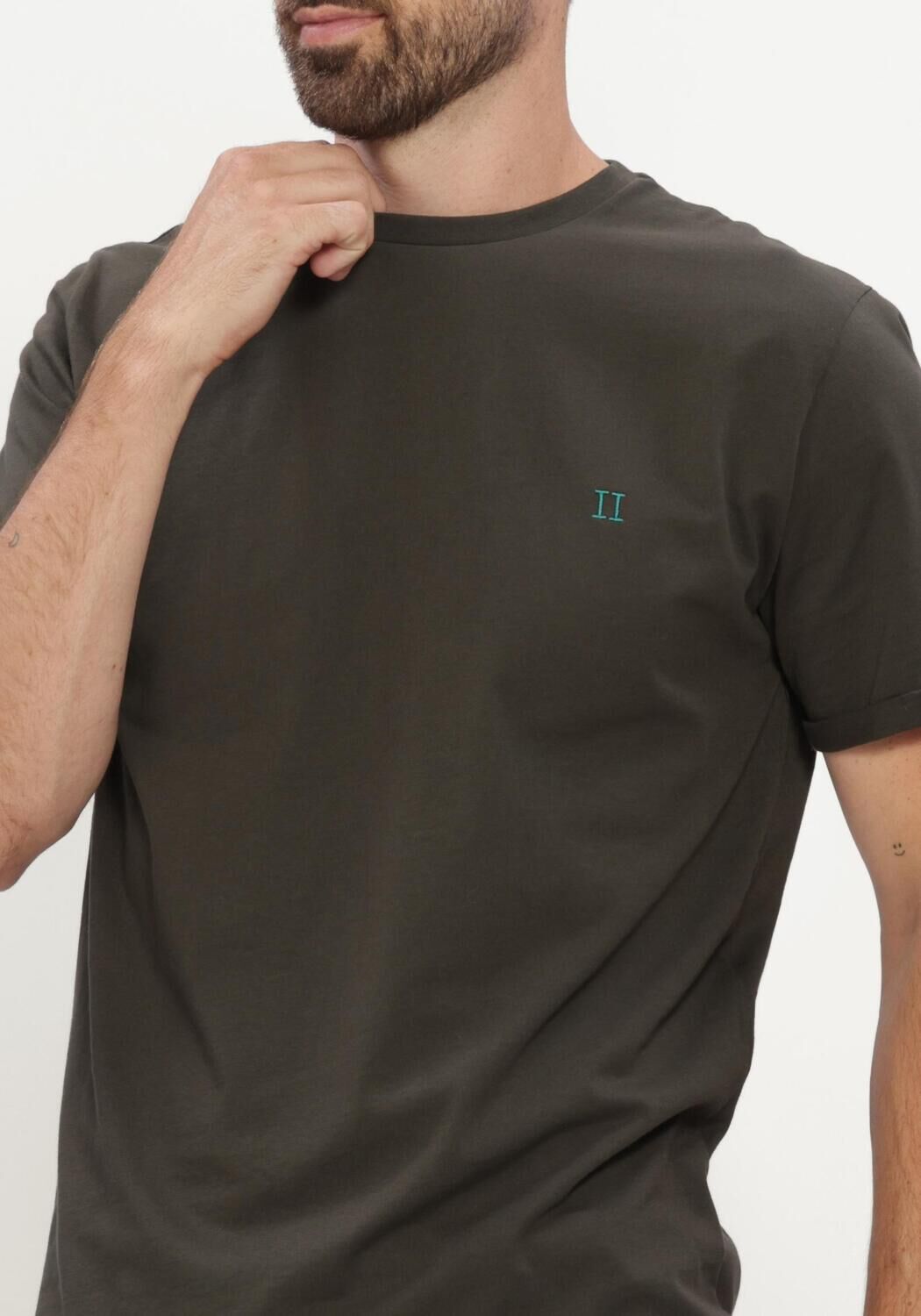 Groene LES DEUX T-shirt CORE SEASONAL T-SHIRT - large