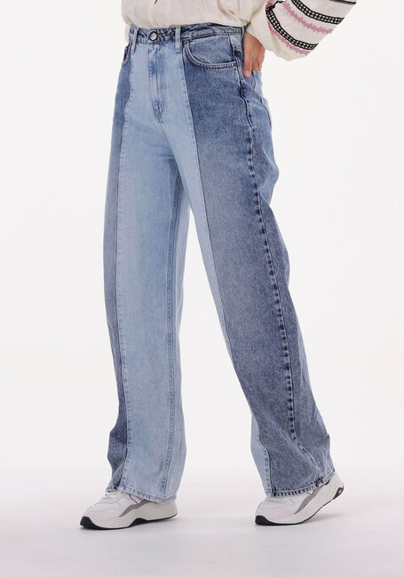 CO'COUTURE Straight leg jeans VIKA REFLECTION JEANS en bleu - large