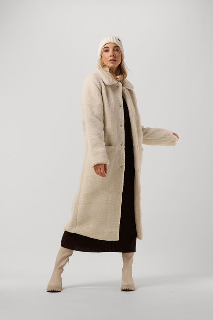 ANOTHER LABEL Manteau en fausse fourrure MOUSSY COAT en beige - large