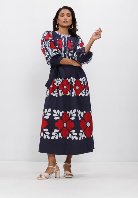 ANTIK BATIK Robe midi OXO DRESS Bleu fonc&eacute; - large