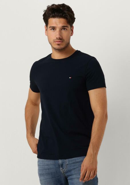 TOMMY HILFIGER T-shirt CORE STRETCH SLIM C-NECK Bleu foncé - large