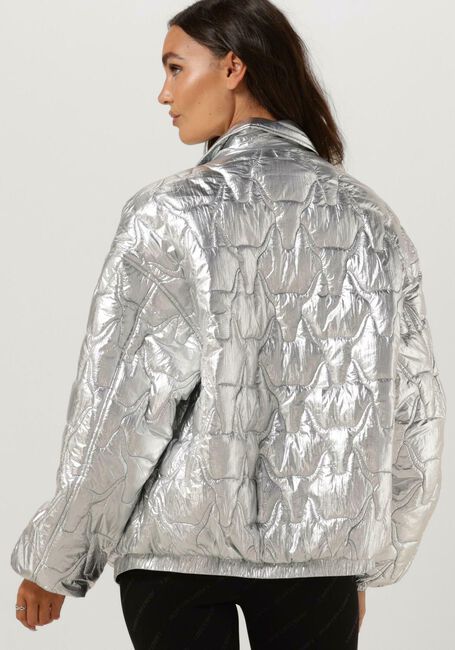 ALIX THE LABEL Jack OVERSIZED SILVER BOMBER en argent - large