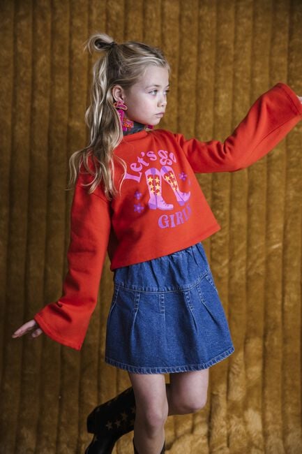 AMMEHOELA Mini-jupe FIENE en bleu - large