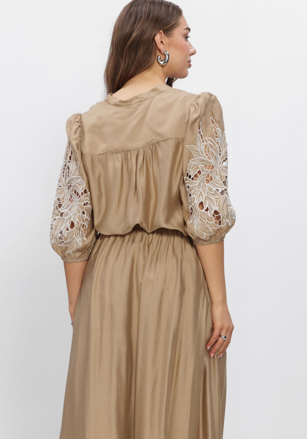 NUKUS ROSIE BLOUSE EMBRODERY Blouses en camel - large
