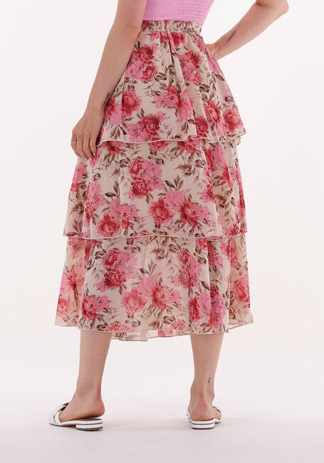 NA-KD Jupe midi MIDI FRILLED SKIRT en rose - large