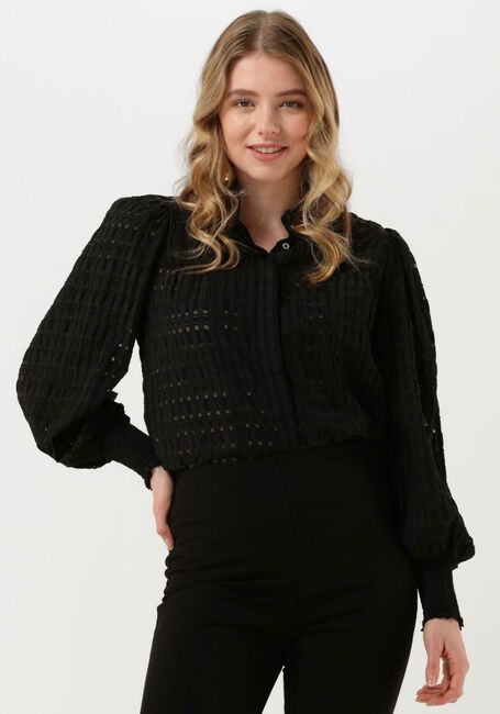 Zwarte CO'COUTURE  PETRA CREPE CHECK SHIRT - large