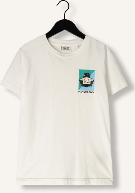 Witte SCOTCH & SODA T-shirt REGULAR FIT ARTWORK T-SHIRT Witte SCOTCH & SODA T-shirt REGULAR FIT ARTWORK T-SHIRT - large