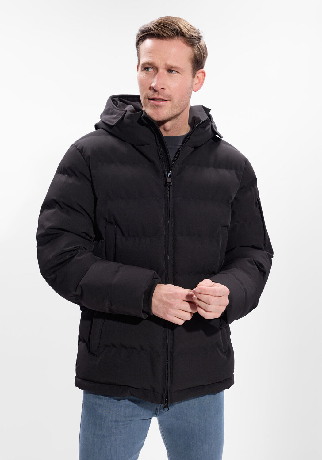 AIRFORCE Veste matelass&eacute; MITCHELL PARKA en noir - large