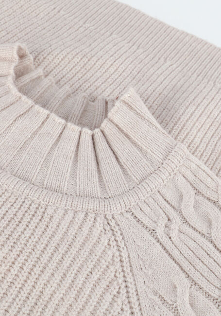 Beige OBJECT Trui IVY L/S KNIT PULLOVER - large
