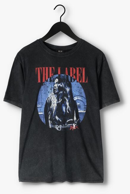 ALIX THE LABEL T-shirt LADIES KNITTED PHOTOPRINT T-SHIRT en noir - large