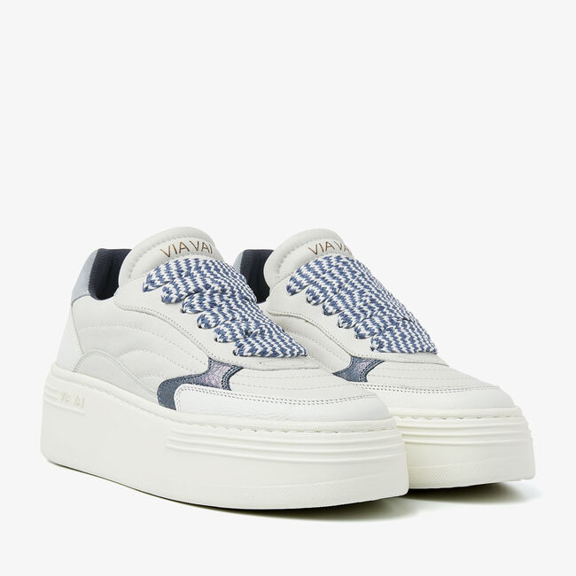 VIA VAI Baskets basses ISA JOSIE en bleu - large