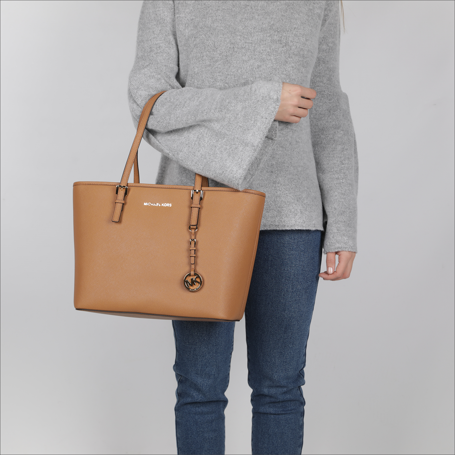 michael kors shopper cognac