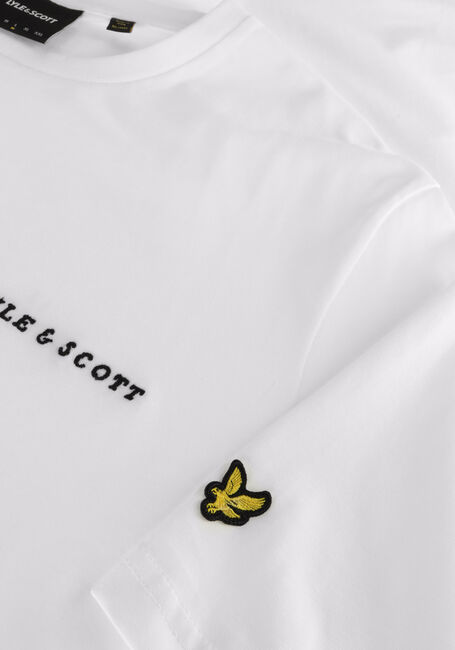 LYLE & SCOTT T-shirt EMBROIDERED T-SHIRT en blanc - large