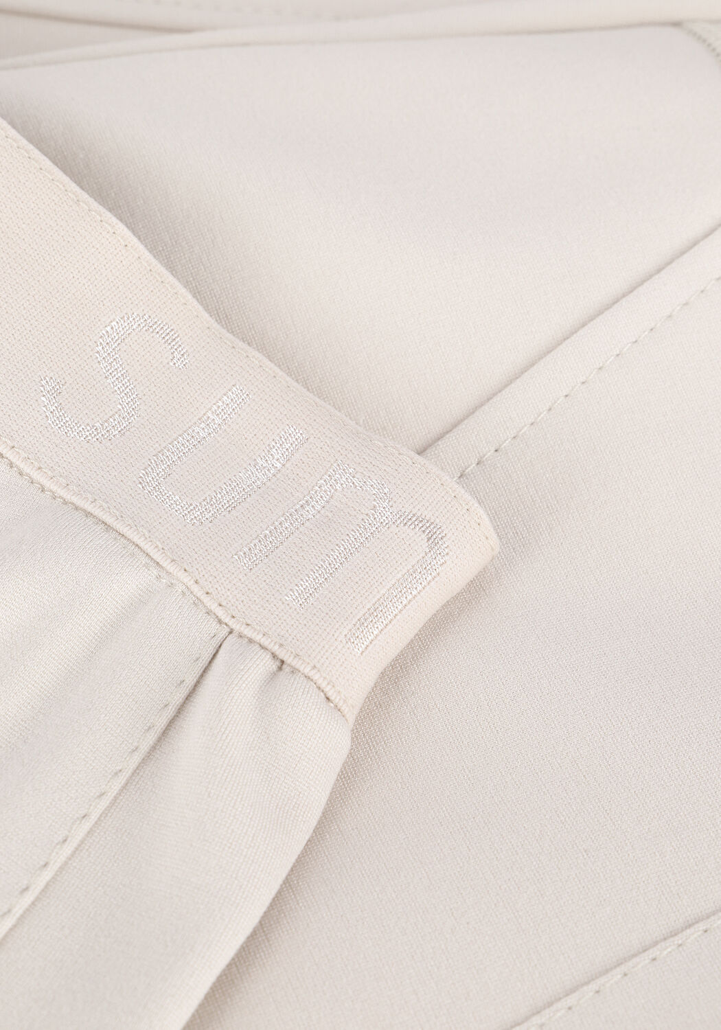 Beige SUMMUM Flared broek TROUSERS PUNTO MILANO - large