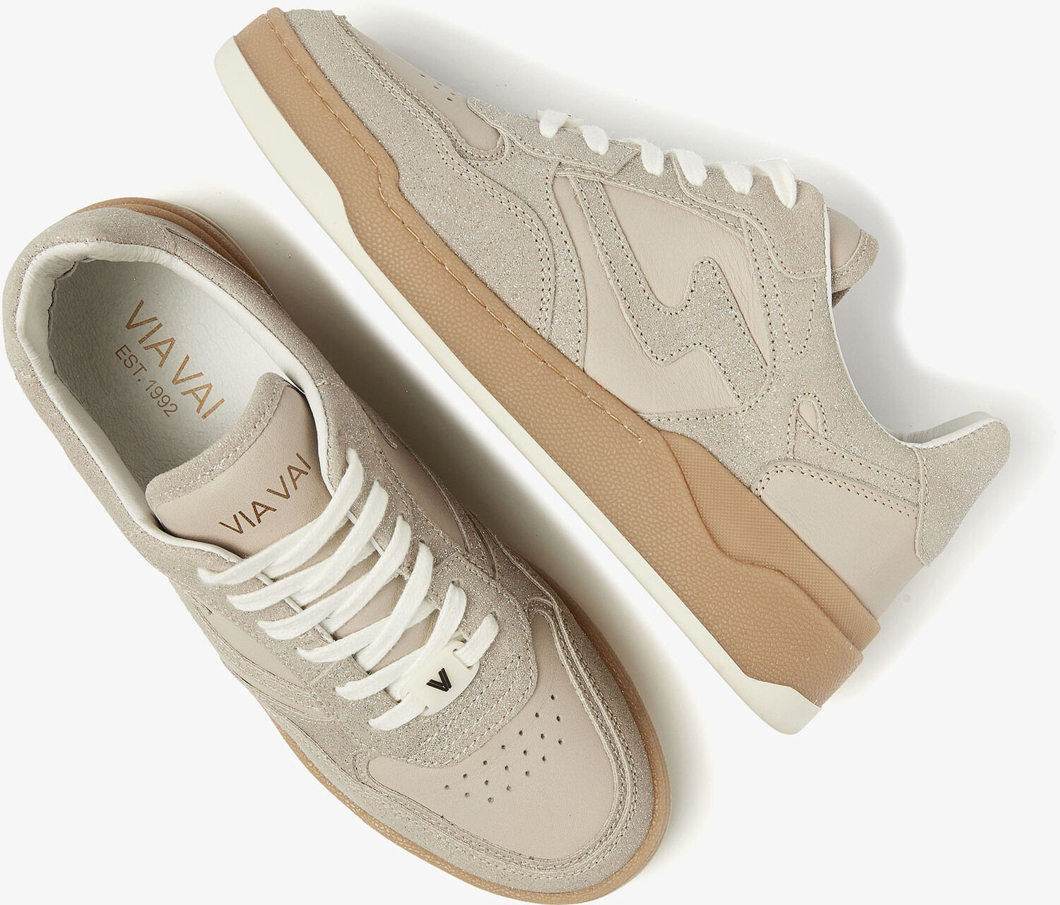 VIA VAI Baskets basses SAM LEVI en beige - large