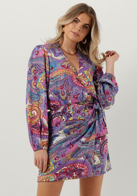 ALIX THE LABEL Mini robe PAISLEY WRAP DRESS en multicolore - large