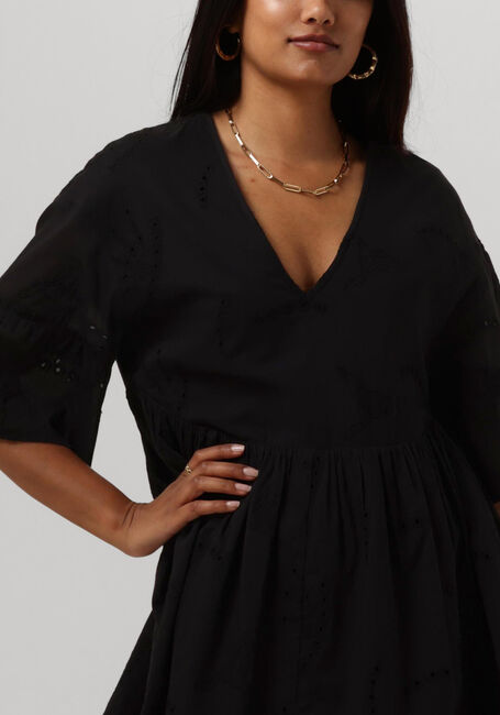 ALIX THE LABEL Mini robe LADIES WOVEN BRODERIE A-LINE DRESS en noir - large