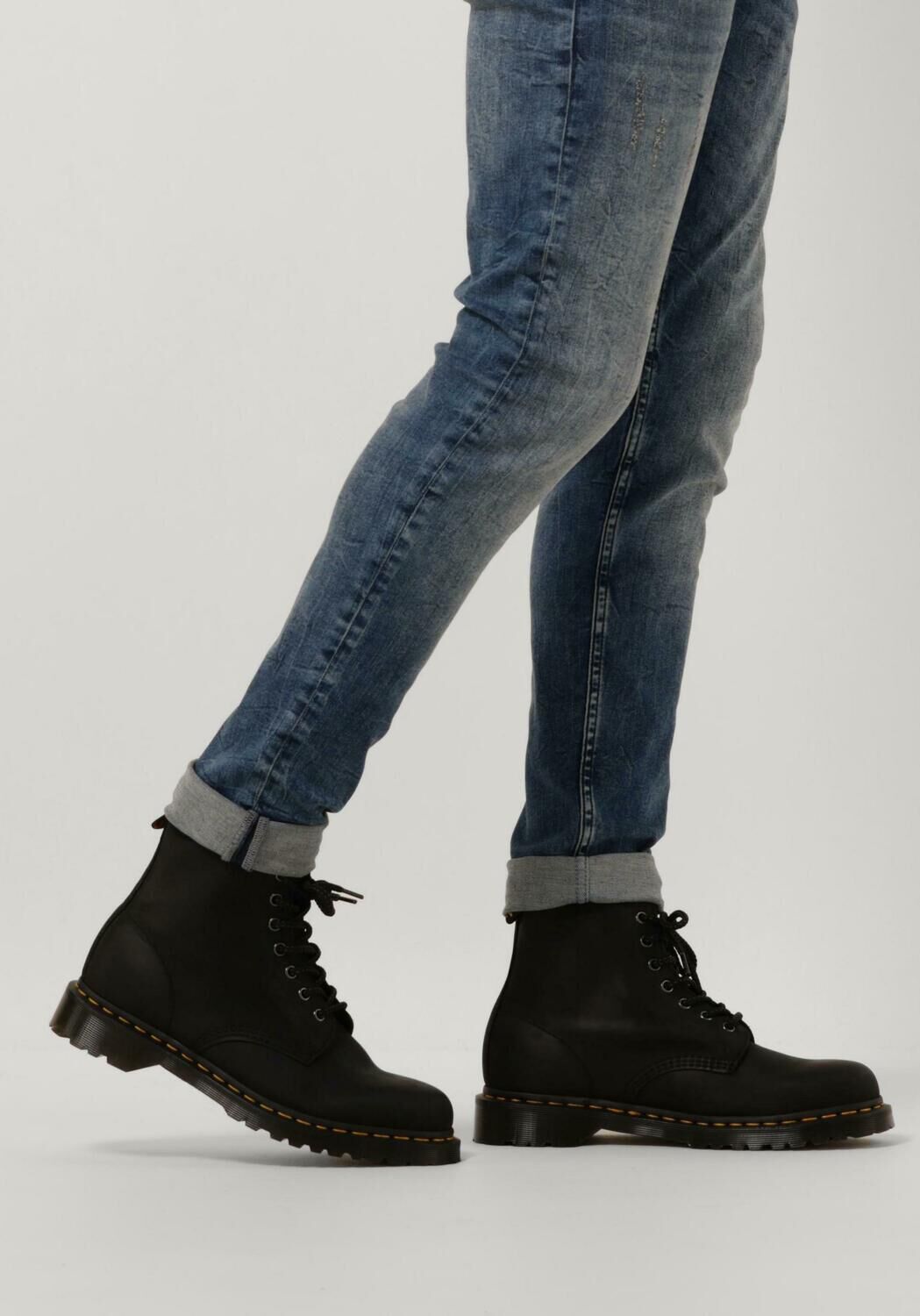 Zwarte dr martens clearance veterboots 1460 mono