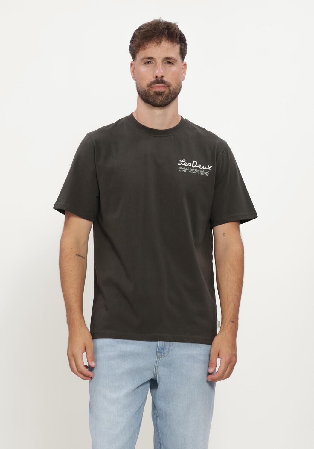 Groene LES DEUX T-shirt RURAL T-SHIRT - large